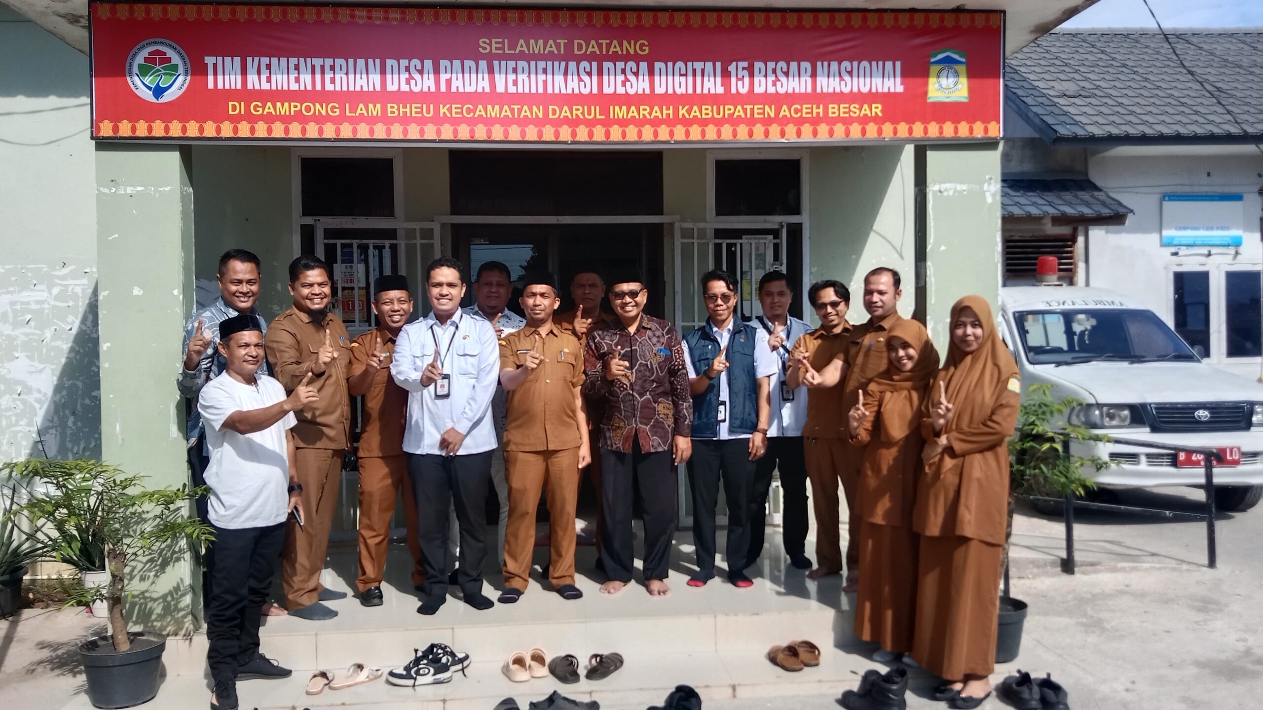 Tim Kemendes RI Verifikasi Gampong Digital Lam Bheu Aceh Besar