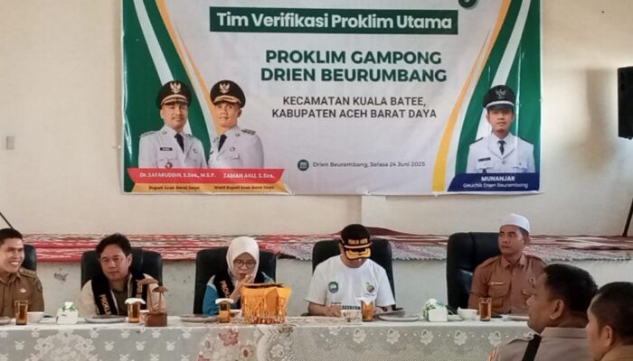 Desa Drien Beurumbang Abdya Nominasi Proklim Utama Nasional