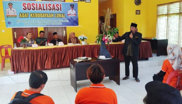 Pemdes Huta Koje Edukasi Warga Pahami Adat Dan Budaya