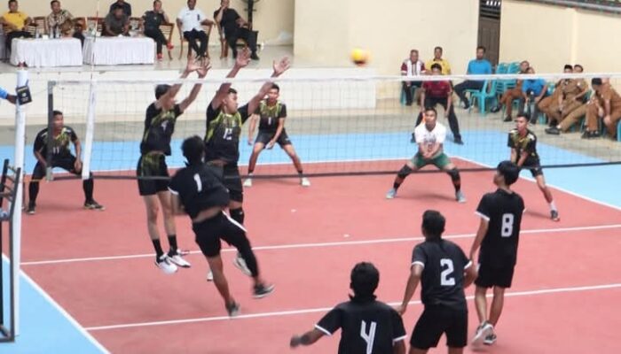Polres Agara Gelar Turnament Bola Voli