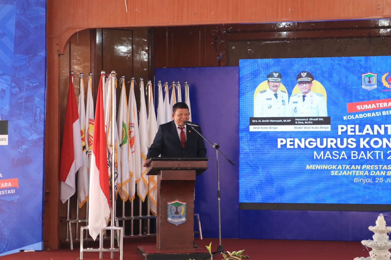 Pelantikan Pengurus KONI Kota Binjai, Wali Kota Tekankan Kolaborasi Dan Pembinaan Atlet