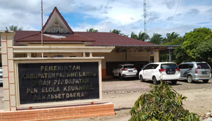 Realisasi Pendapatan Daerah Padanglawas Baru 38,03 Persen