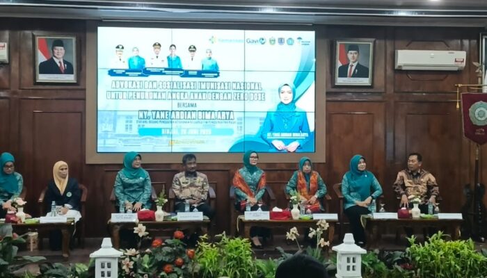 PKK Pusat-Sumut Advokasi Dan Sosialisasi Imunisasi Anak Di Binjai