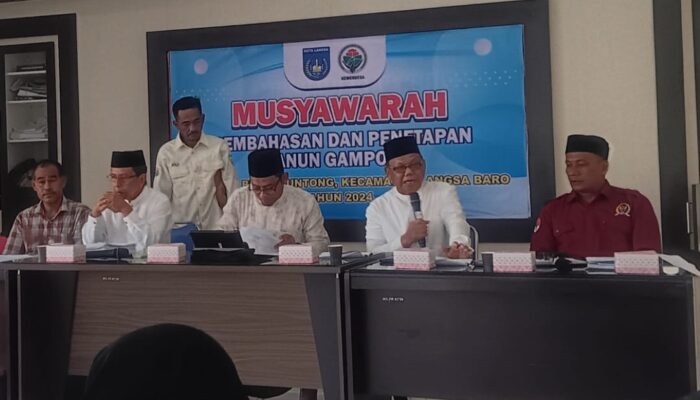 Pemerintah Gampong Birem Puntong Gelar Musyawarah Pembahasan Qanun