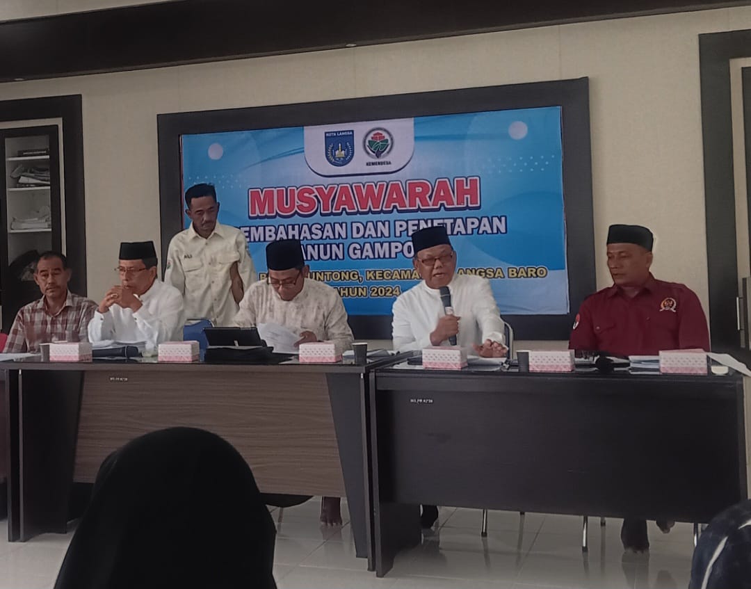 Pemerintah Gampong Birem Puntong Gelar Musyawarah Pembahasan Qanun