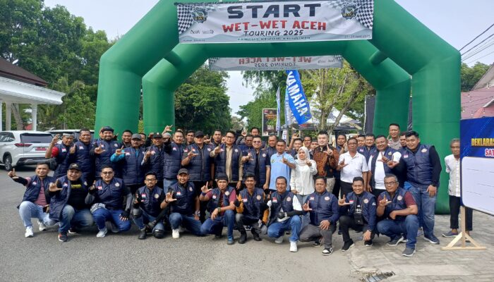 Jeffry – Haikal Lepas Peserta Touring Komunitas Wet – Wet Aceh