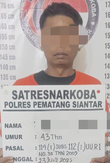 Polres Pematangsiantar Ringkus Pengedar Sabu, Amankan 4,22 Gram Bukti