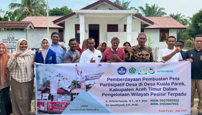 Dosen Unsam Lakukan Pemetaan Partisipatif Bersama Masyarakat Desa Kuala Parek, Aceh Timur
