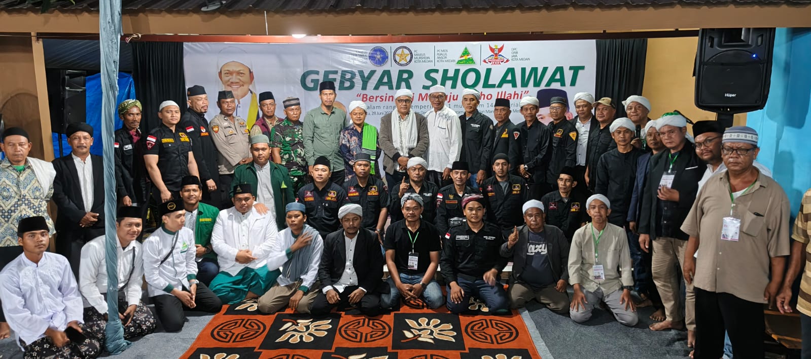 PC Majelis Mursyidin Dan PC MDS Rijalul Ansor Kota Medan Gelar Gebyar Sholawat