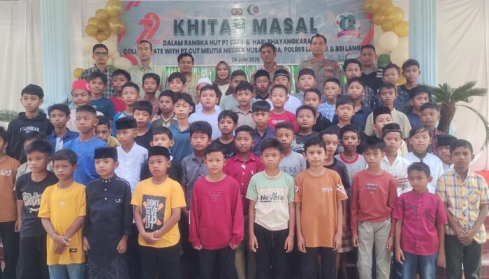 Bakti Sosial Kolaborasi RSCM Dan Polres Langsa, Sunat Massal 62 Anak