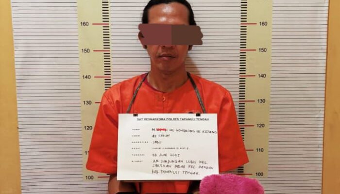 Polres Tapteng Gagalkan Peredaran 22 Paket Sabu