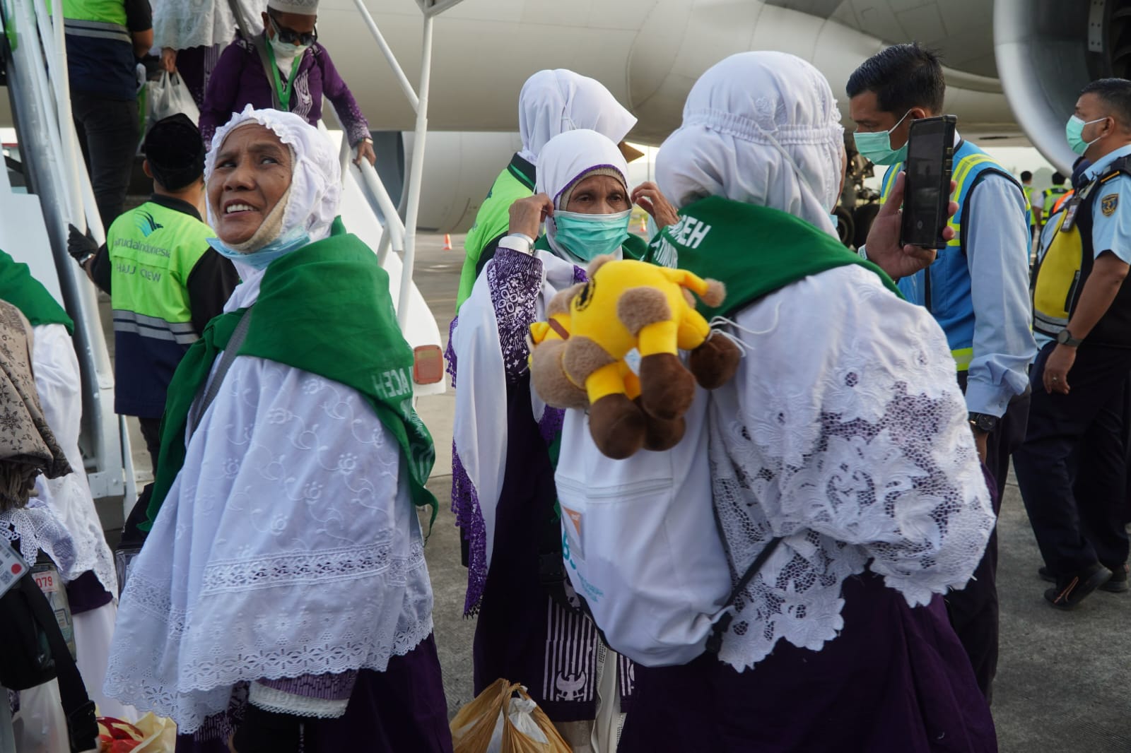 Dua Kloter Jemaah Haji Aceh Kembali, Satu Jemaah Dirujuk Ke RSUDZA