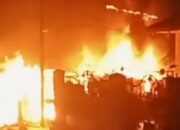 Kebakaran Hanguskan Bengkel Dan Rumah Di Pematangsiantar, Sembilan Sepeda Motor Ludes