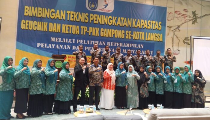 Bimtek Tingkatkan Kapasitas Geuchik Dan Ketua TP PKK Kota Langsa