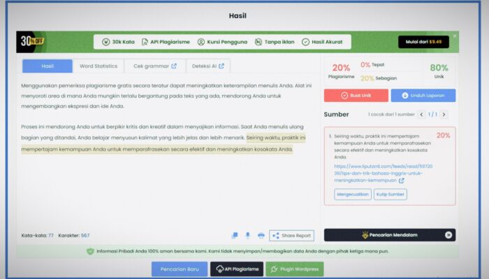 Bagaimana Pemeriksa Plagiarisme Dapat Membantu Meningkatkan Kemampuan Menulis?
