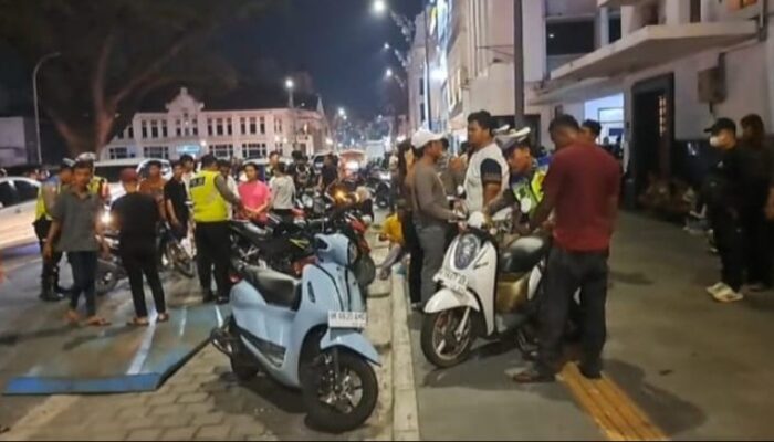 Satlantas Polrestabes Medan Gelar Razia, Puluhan Sepedamotor Diamankan