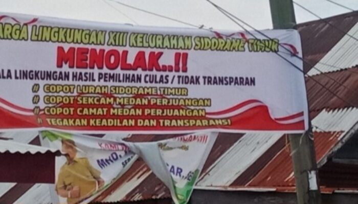 Pemilihan Kepling 13 Kelurahan Sidorame Timur Tidak Transparan Dan Diduga Curang