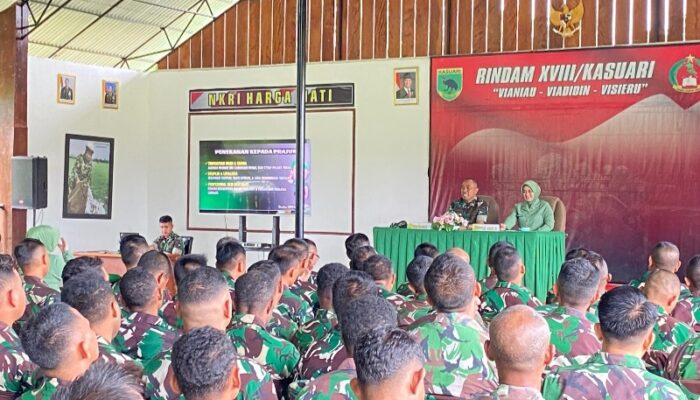 Danrindam XVIII/Kasuari Tekankan Disiplin Dan Keharmonisan Keluarga Prajurit