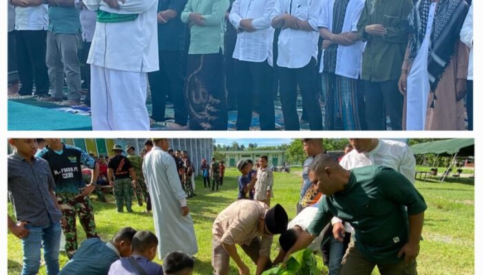 Rindam XVIII/Ksr Gelar Shalat Idul Adha 1446H Di Lapangan Mako Rindam