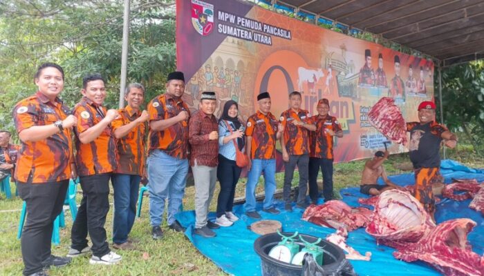 Pemuda Pancasila Sumut Kurban Tujuh Sapi Dan Dua Kambing Untuk Warga Kurang Mampu