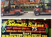 Rumah Wartawan Kodam I/BB Kirim Papan Bunga, Wujud Sinergi Abadi Di HUT Ke-75 Kodam I/BB