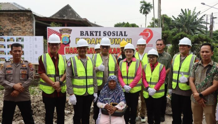 Sambut HUT Ke-79 Polri, Polrestabes Medan Bedah Rumah Lansia