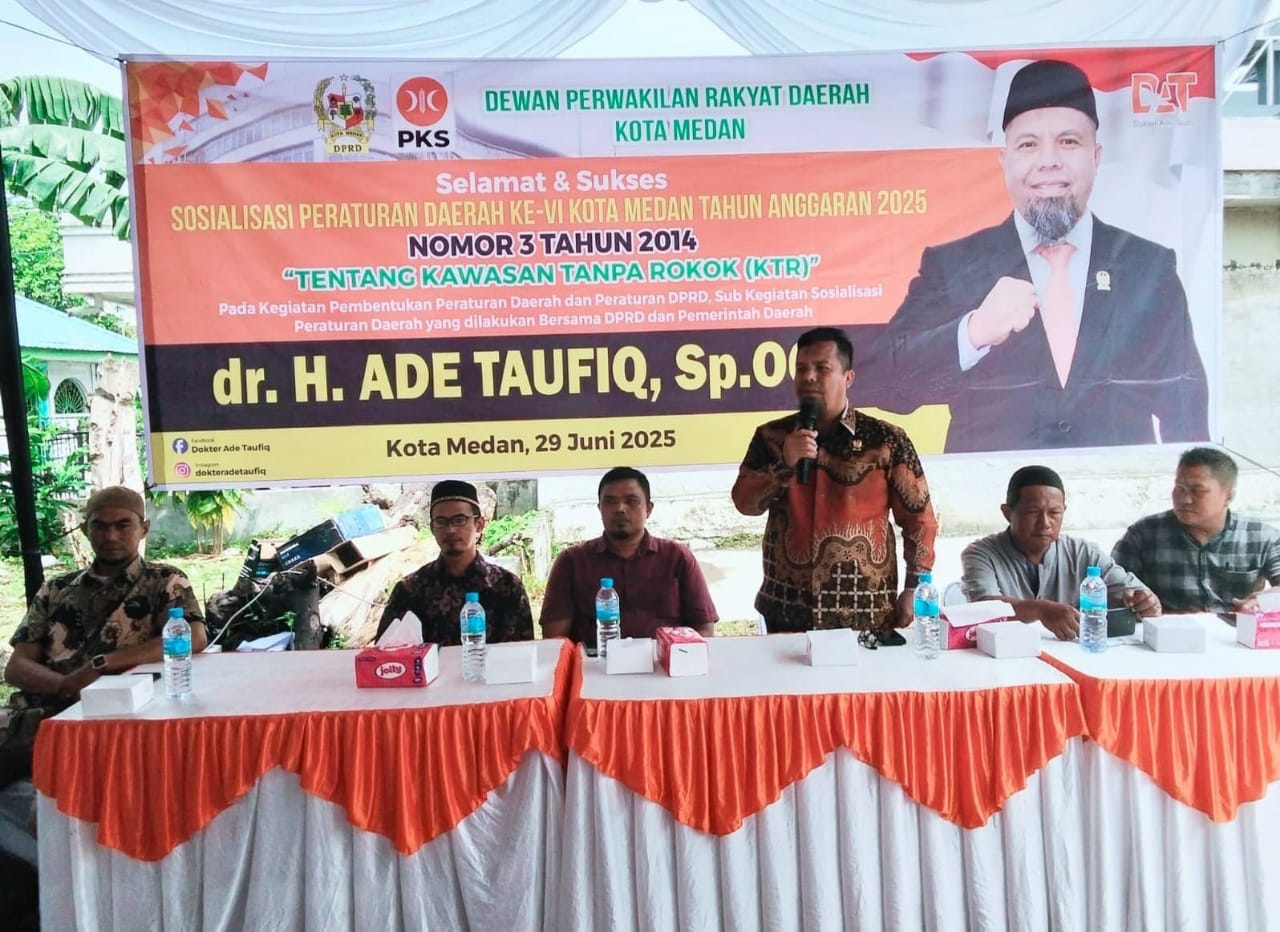 dr H Ade Taufiq, Sp.OG Gelar Sosperda Kawasan Tanpa Rokok, Warga Minta Izin Produsen Rokok Di Persulit