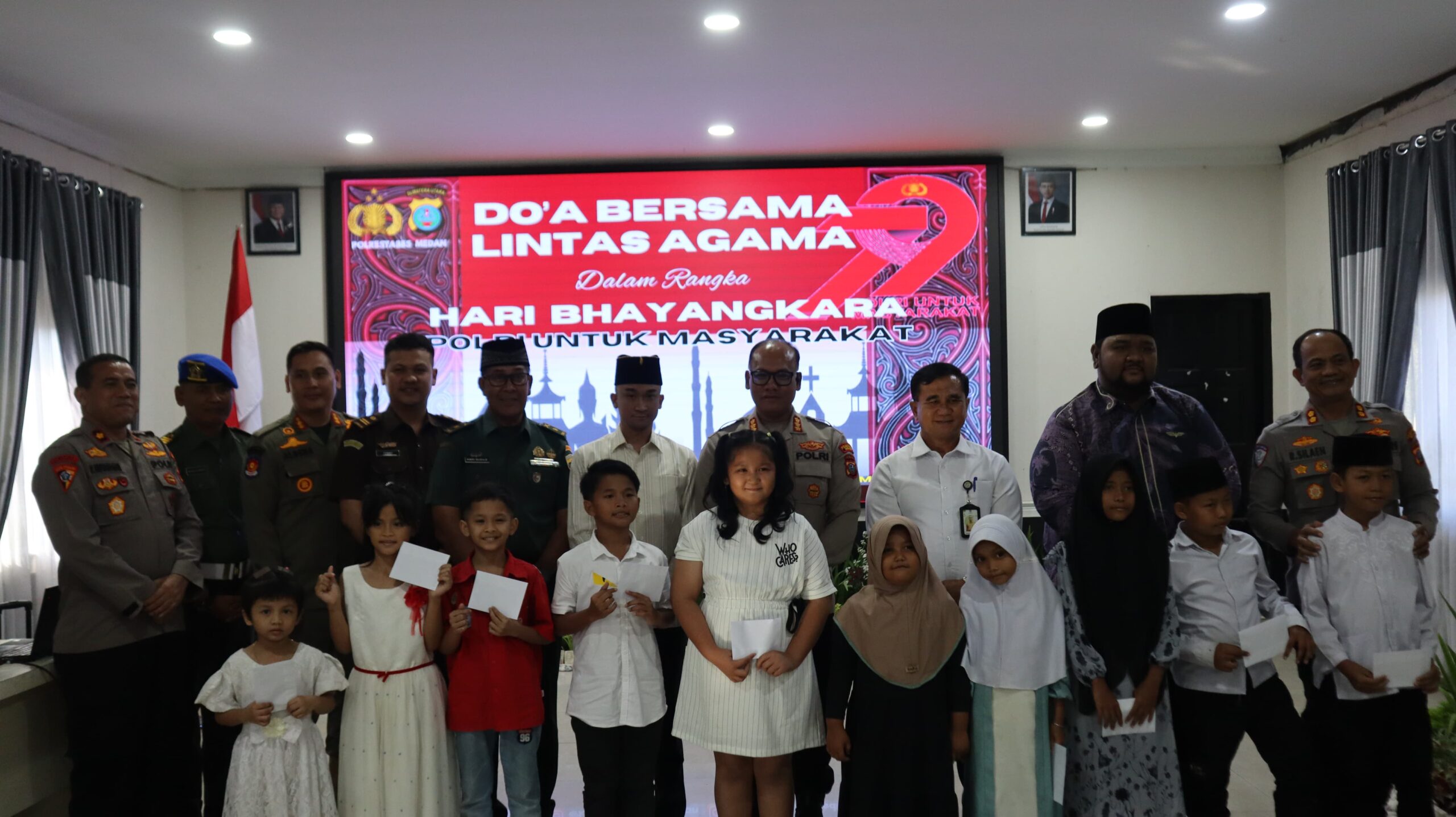 Hari Bhayangkara Ke-79, Polrestabes Medan Gelar Doa Bersama Lintas Agama