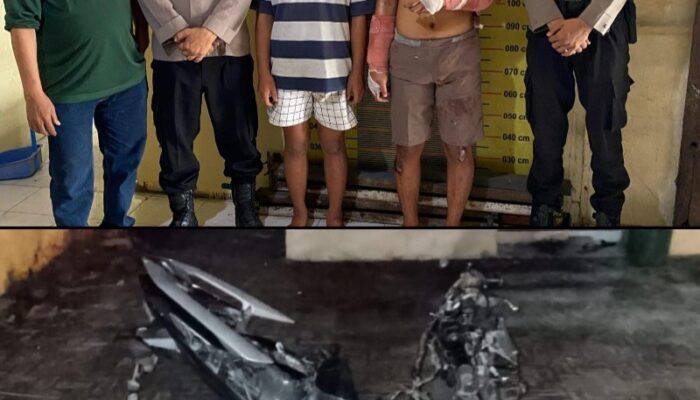 Polsek Belawan Tahan Dua Pelaku Jambret Dihakimi Massa