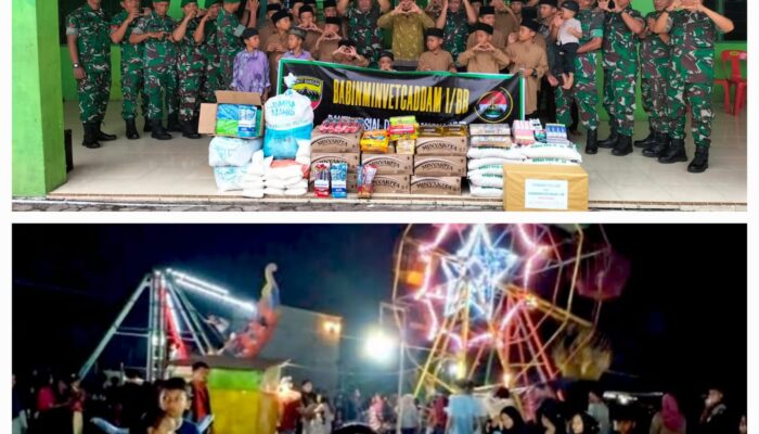 Sambut HUT Kodam I/BB, Babinminvetcaddam I/BB Serahkan Bantuan Kepada Yayasan Panti Asuhan