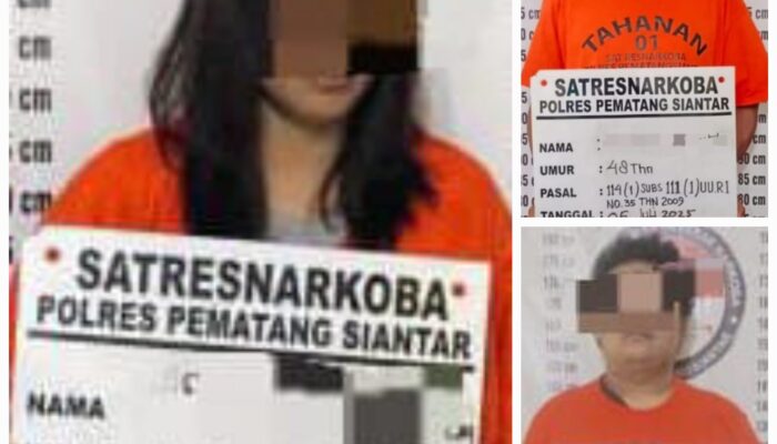 Polres P.Siantar Amankan 1 Pengedar Ganja Dan 2 Pemilik Sabu