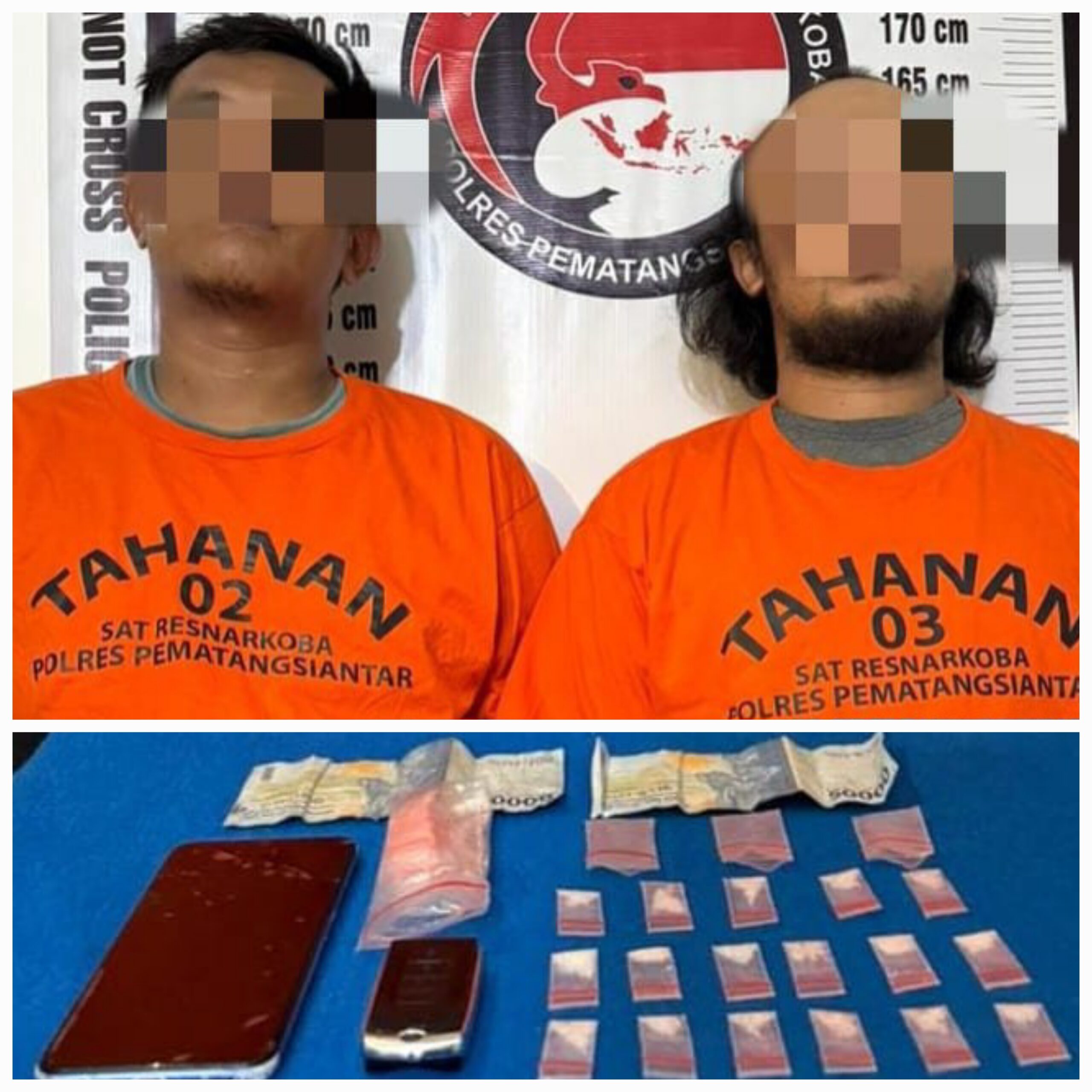 Polres P.Siantar Amankan 2 Pria Miliki Sabu
