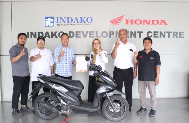 Serahkan Donasi Sepeda Motor, Honda Tingkatkan Kualitas SDM SMK Mitra Binaan