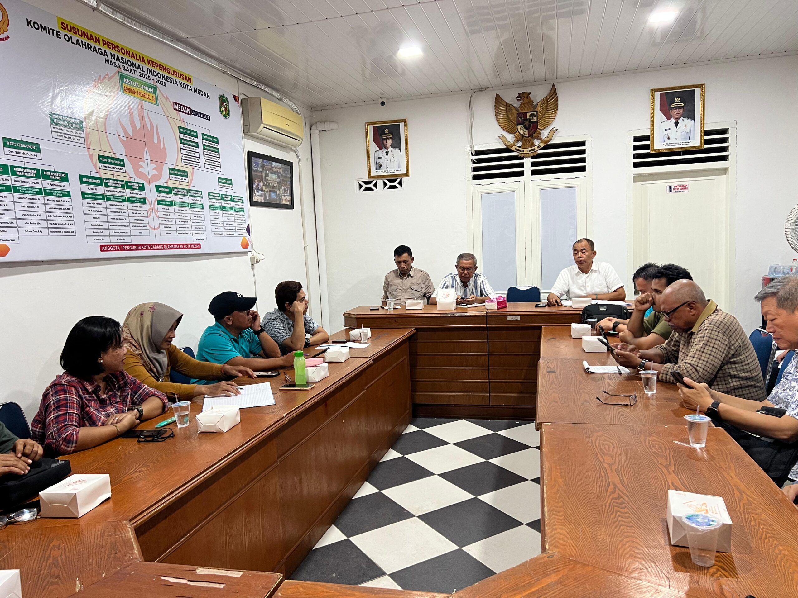 KONI Medan Rapat Persiapan Porkot 2025
