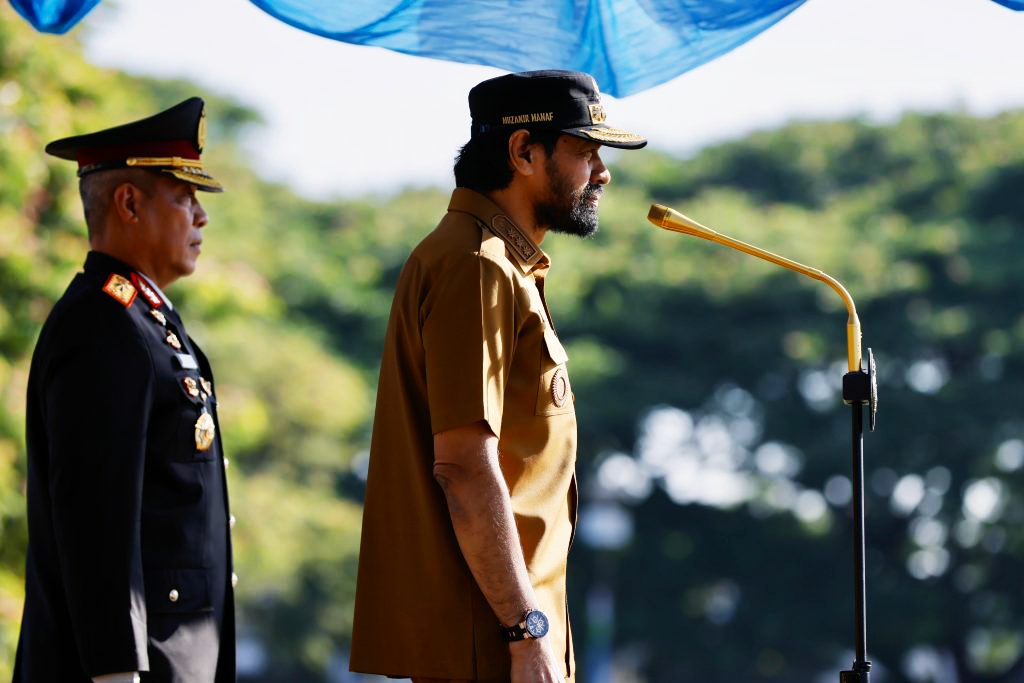 Muzakir Manaf Pimpin Upacara HUT Ke-79 Bhayangkara, Apresiasi Dedikasi Polri