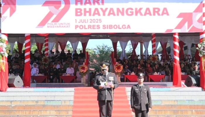 Polres Sibolga Gelar Upacara Peringatan Hari Bhayangkara ke-79