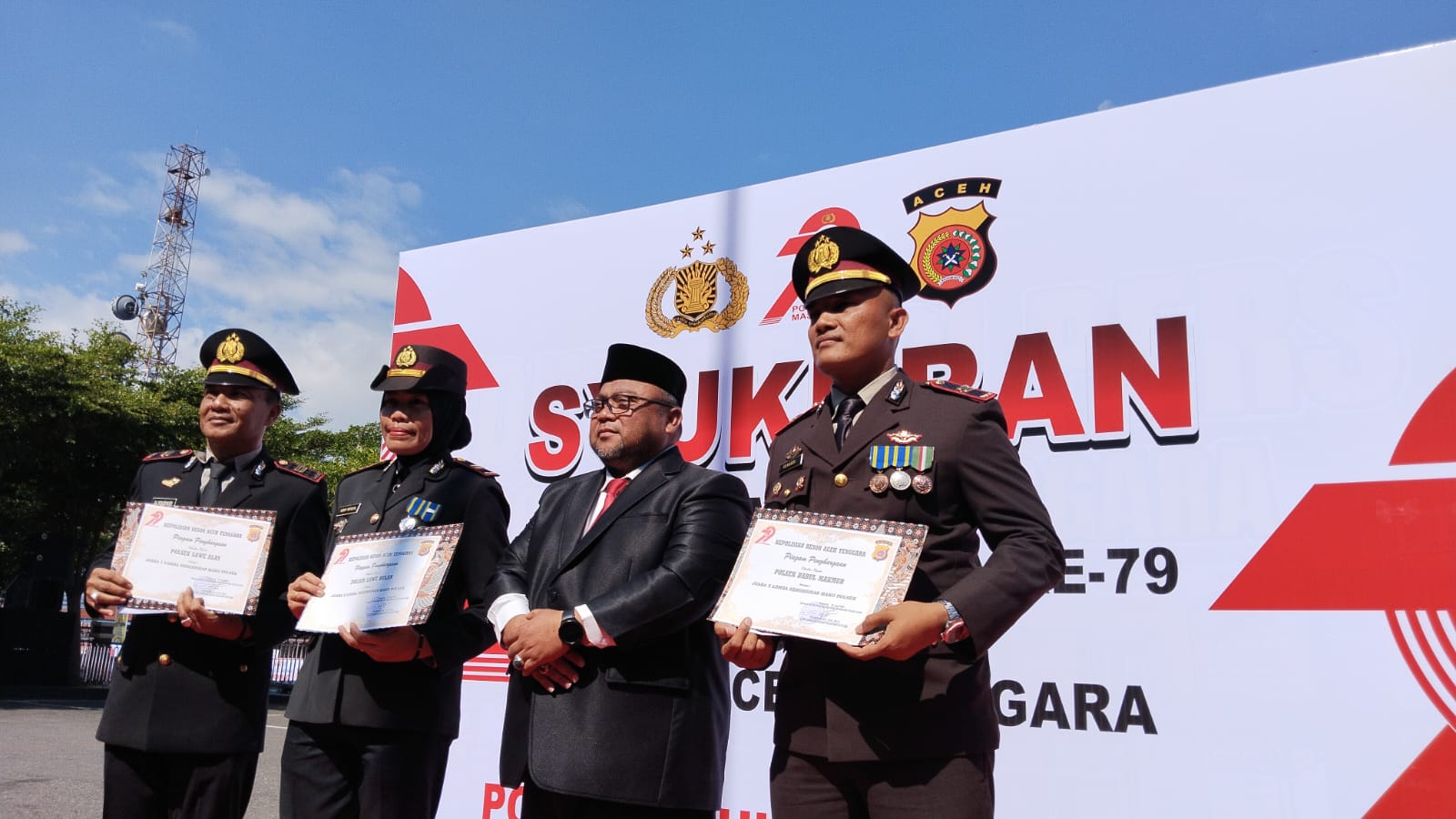 Polsek Lawe Alas Juara 1 Lomba Kebersihan Hari Bhayangkara Ke-79