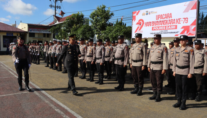 Polres Dairi Teguhkan Komitmen “Polri Untuk Masyarakat” Di Hari Bhayangkara Ke-79