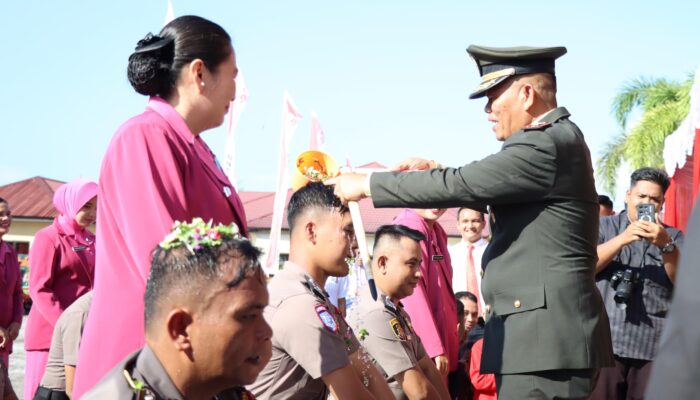 21 Personel Polres Tapteng Naik Pangkat