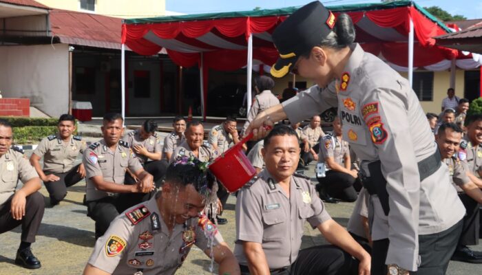 34 Personel Polres Pematangsiantar Naik Pangkat