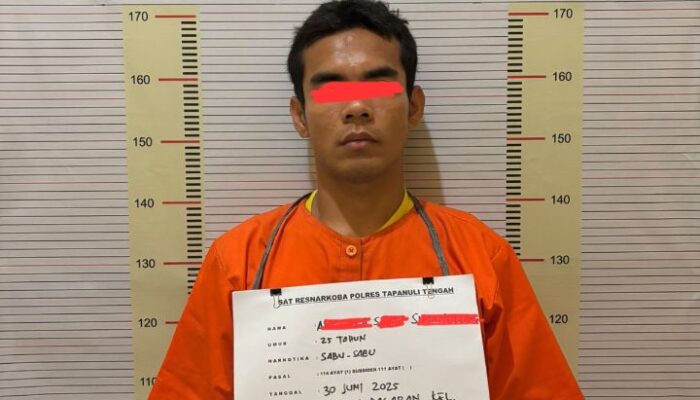 Polres Tapteng Ringkus Pengedar Sabu Di Pandan