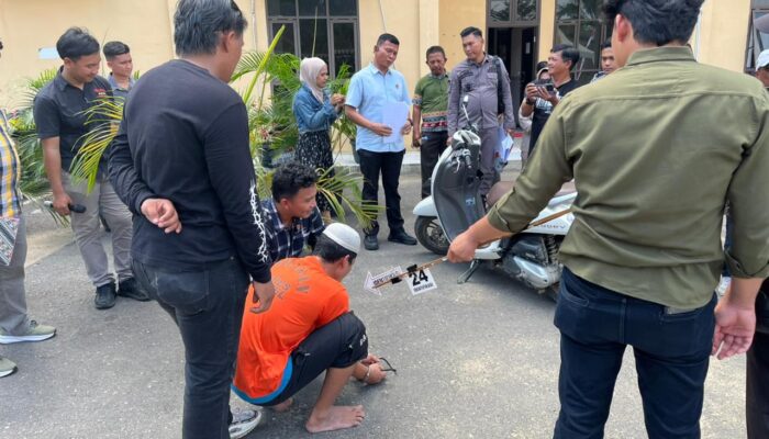 Pembunuh Janda Di Silangkitang Lakoni 25 Adegan Dalam Rekonstruksi Di Polres Labusel