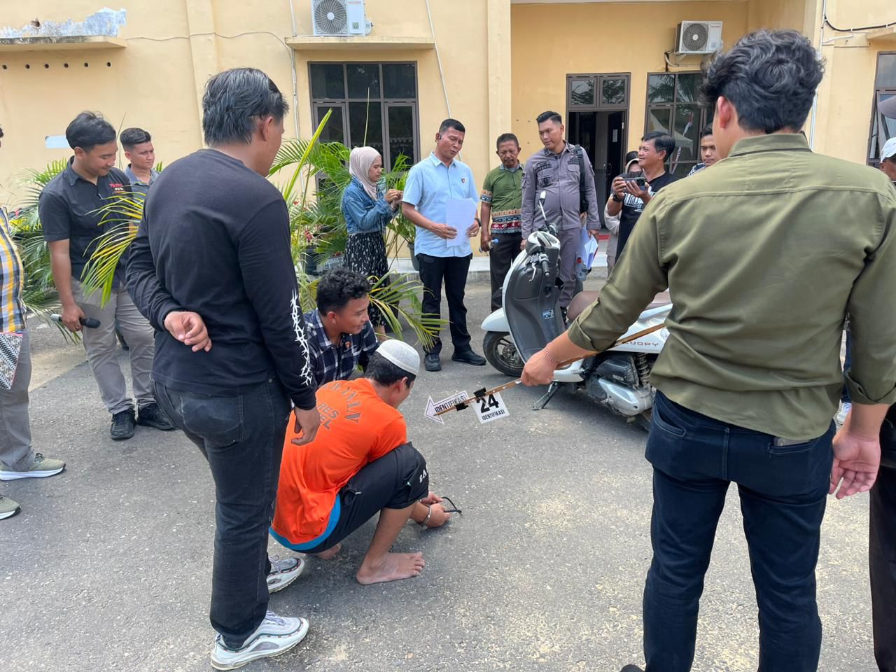 Pembunuh Janda Di Silangkitang Lakoni 25 Adegan Dalam Rekonstruksi Di Polres Labusel