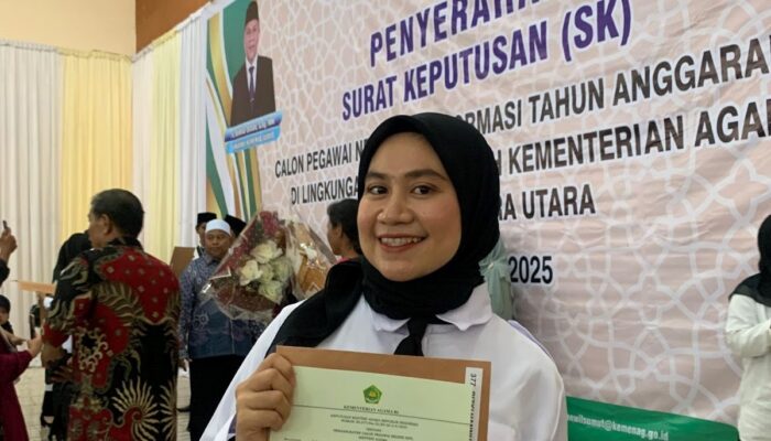 Lulus CPNS Hannum Kini Mengabdi Di Kementerian Agama Kota Medan