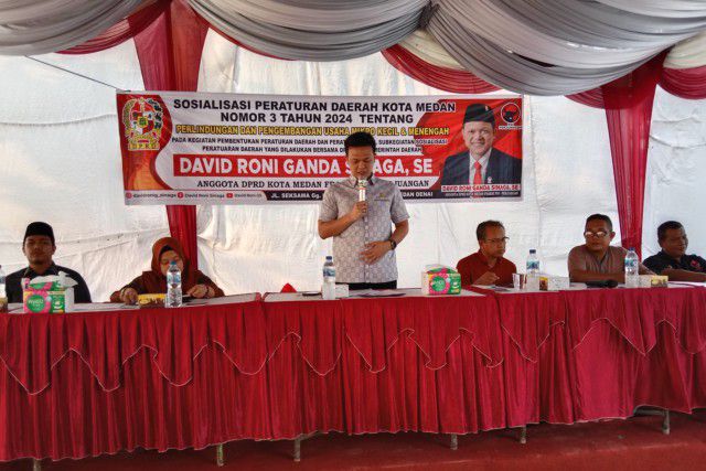 Sosperda Perlindungan UMKM, David Roni Sinaga Dorong Pemko Medan Bantu Pelaku UMKM