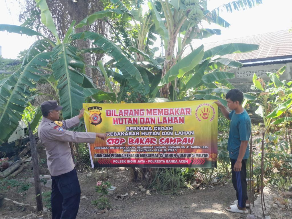 Polisi Banda Aceh Imbau Warga Tak Bakar Lahan Sembarangan