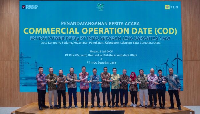 Dorong Transisi Energi Hijau, PLN UID Sumut Dan Asian Agri Tandatangani Berita Acara COD PLTBg