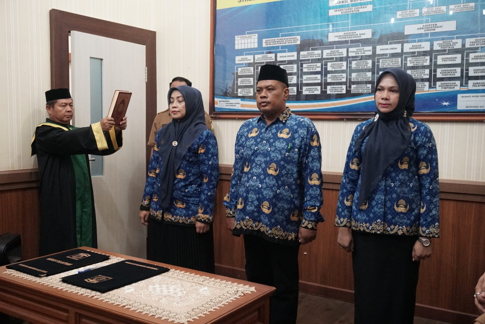 Plt Sekda Aceh Besar Lantik 3 Pejabat Fungsional