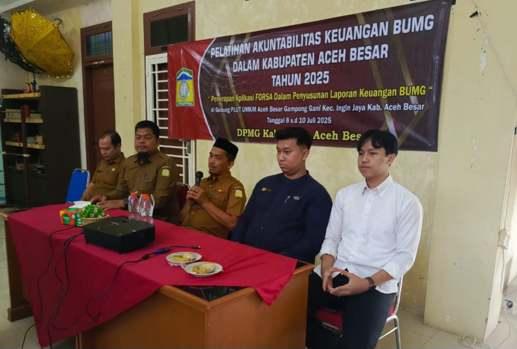 Pengurus BUMG Aceh Besar Dilatih Gunakan Aplikasi FORSA