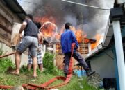 Kebakaran Di Sidimpuan, Lahap 4 Kios Dan 1 Rumah Di Sigiringgiring